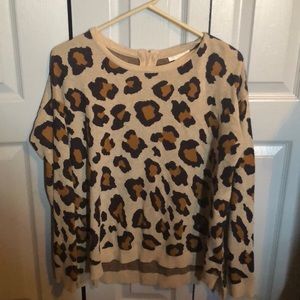 Cheetah print sweater